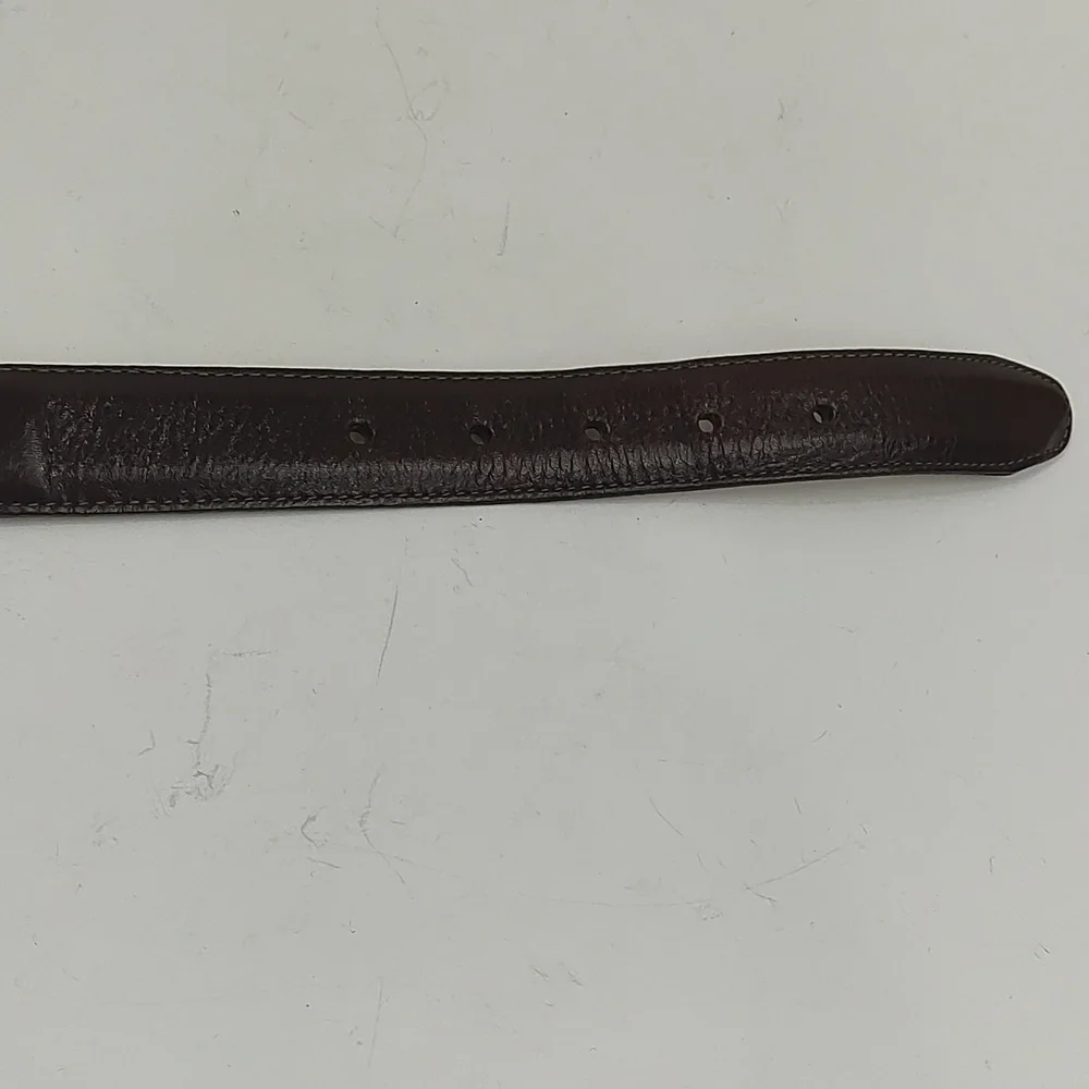 Brighton Leather Belt With Woven Cut Outs